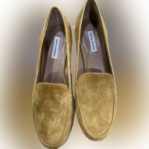 Tabitha Simmons Blakie Luggage Kidsuede loafers
